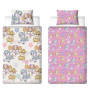 Parure de lit réversible Paw Patrol pour fille - Motif coloré avec taie d'oreiller assortie