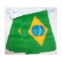 Guirlande Drapeaux Brésiliens 4m - 20 Fanions en Polyester