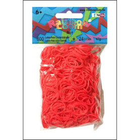 Élastiques de Fixation Rouge Rainbow Loom - Pack de 600