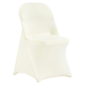 Housses de Chaise Pliantes Élastiques VEVOR - 30 pcs Blanc Ivoire