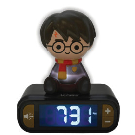 Réveil Veilleuse Harry Potter avec Effets Sonores - Lexibook