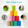 Bandage Autoadhésif Multicolore Carehabi - 10 Rouleaux de 7.5cm x 4.5m