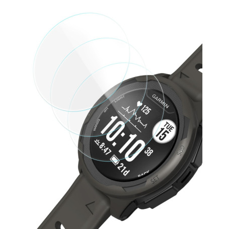 Sinoacc Protection Écran en Verre Trempé pour Garmin Instinct 2 - 3 Pièces Anti-Rayures
