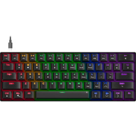 Clavier Gamer Mécanique RGB 60% Speedlink Atmos avec Brown Switches