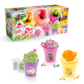 Canal Toys So Slime - Kit Créatif Fleur avec 3 Pots de Slime Parfumé