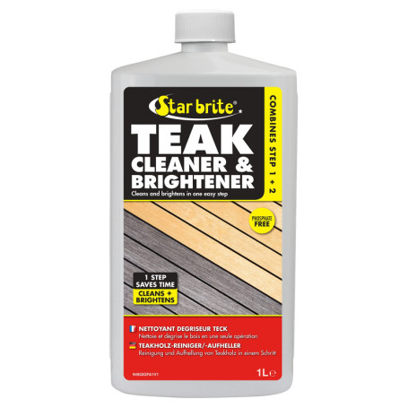 Star Brite Nettoyant Dégriseur Teck - Élimine les Taches et Redonne Éclat au Bois
