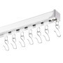 Ensemble de Rails de Rideaux de Plafond VEVOR - 5,4 m, Système Coulissant Blanc
