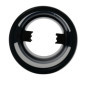 Embout d'Échappement Inox Noir Rond Simoni Racing - Ø76mm