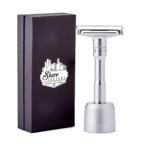 Rasoir de Sécurité Réglable The Shave Factory avec Socle Antidérapant