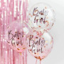 Ballons Scintillants en Feuille d'Or Rose pour Baby Shower