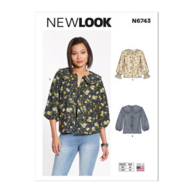 Haut Femme Multicolore à Manches Bouffantes - New Look