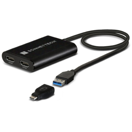 Adaptateur Sonnet DisplayLink Dual HDMI 2.0 pour Mac M1 - Connectez Deux Écrans 4K
