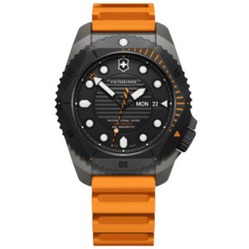 Montre Victorinox Dive Pro Automatique pour Homme - Bracelet Caoutchouc Orange