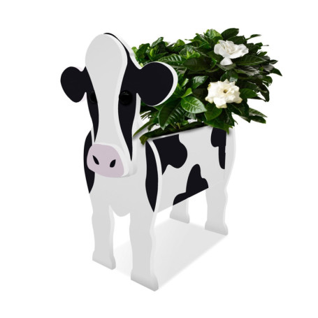 Pot de Fleurs en Forme de Vache - Décoration Originale pour Jardin et Bureau