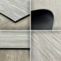 Tapis d'entrée en Vinyle Beige 60 x 100 cm - Antidérapant et Lavable