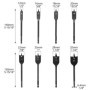 QWORK Set de 8 Forets à Bois avec Étui - Diamètres 12-32 mm