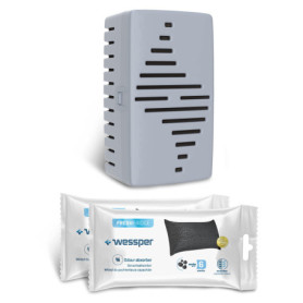 Wessper Fresh Fridge - Absorbeur d'odeurs pour réfrigérateur avec cartouche au charbon actif