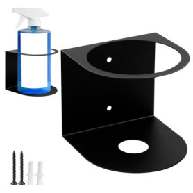 Support Mural en Métal pour Flacons et Canettes - Rangement Pratique pour Atelier et Garage