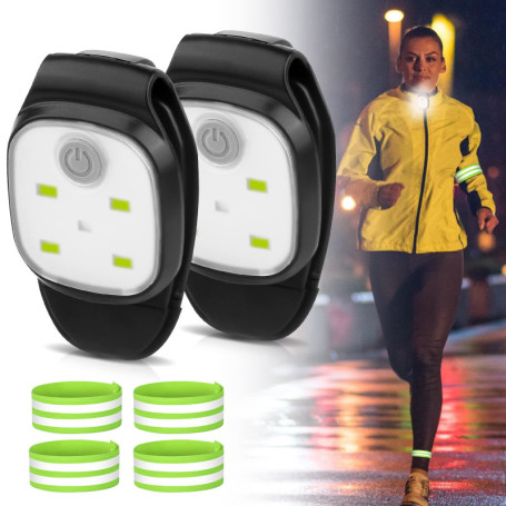 Lot de 2 Lampes LED Clip USB Rechargeables pour Sécurité Nocturne