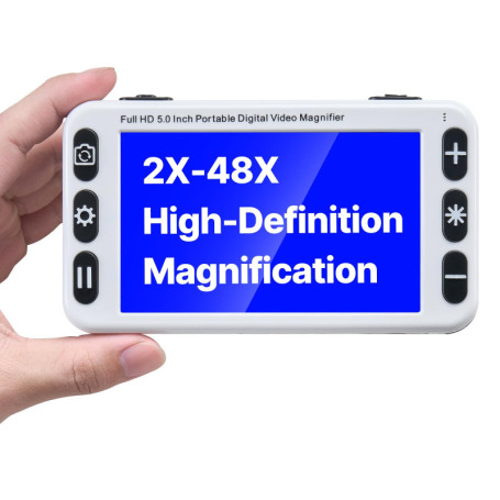 VEVOR Loupe Numérique Portable HD 5 pouces pour Malvoyants