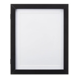 Cadre Photo Rectangulaire en Bois Noir - 25,4 x 31,7 cm