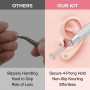 Piercing Werkzeugsatz, outils pour bijoux corporels en acier inoxydable, assistant pour 14G 16G 18G 20G aiguilles d'insertion co