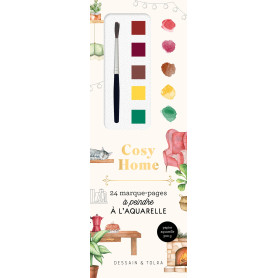 Marque-pages à peindre à l'aquarelle - Cosy Home