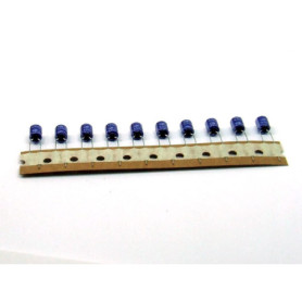 Pack de 10 Condensateurs Électrolytiques 220uF 6.3V - POPESQ