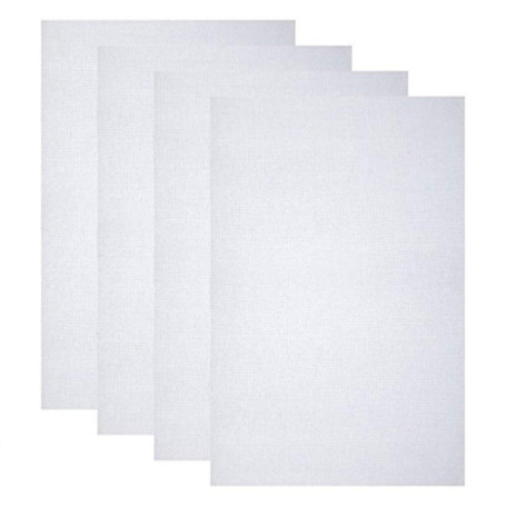 Tissu Aida en Coton pour Point de Croix - 4pcs 12x18 pouces