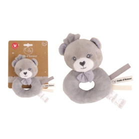 Hochet Ours Dodo d'Amour en Polaire - Doux et Rassurant pour Bébé