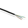 Câble d'alimentation REV 5 m avec prise de terre - H05RR-F 1,5 mm² Noir