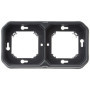 Support Plaque Étanche 2 Postes Plexo Legrand - Montage Horizontal ou Vertical - Anthracite