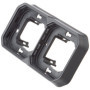 Support Plaque Étanche 2 Postes Plexo Legrand - Montage Horizontal ou Vertical - Anthracite