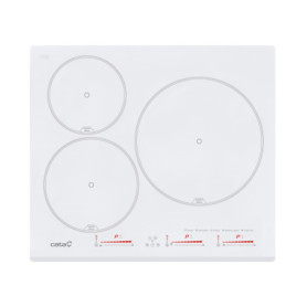 Plaque à Induction CATA INSB 6003 WH - 3 Zones de Cuisson et 9 Niveaux de Puissance