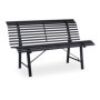 Banc de Jardin Relaxdays 2 Places en Acier Anthracite