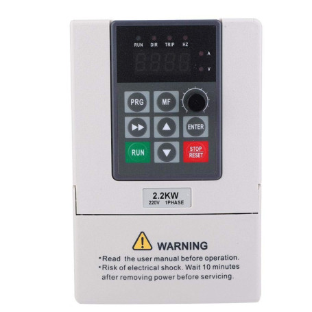 Onduleur Monophasé 2.2KW VFD pour Contrôle de Vitesse