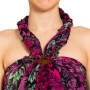 Sarong PANASIAM B600 Purple Leaf - Paréo Multi-usage en Viscose