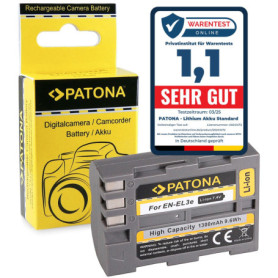 Batterie PATONA EN-EL3E 1300mAh pour Nikon - Rechargeable et Compatible