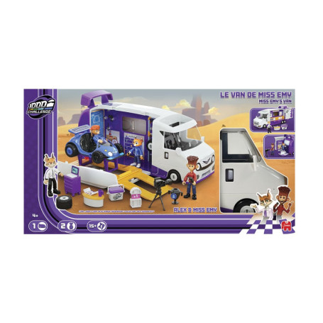 Van de Miss Emy - Mille Bornes Challenge avec Figurines et Accessoires