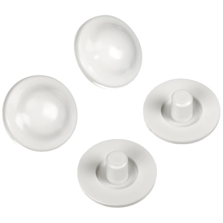 Lot de 4 Pare-chocs Blancs pour Sièges de Toilette Acquastilla