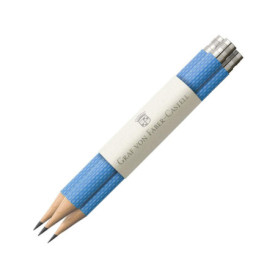 Faber-Castell Lot de 3 Crayons de Rechange Graf von Faber-Castell Bleu Gulf