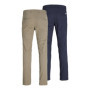 JACK & JONES Lot de 2 Pantalons Chino Beige pour Homme