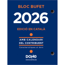Calendrier de Bureau 2026 Dohe - Format Jour par Page en Catalan