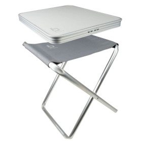 Tabouret Multifonction avec Tablette - Bo-Camp Gris