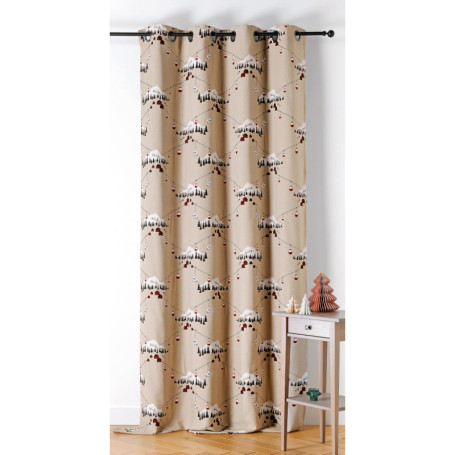 Rideau Montagnard en Tissu Recyclé - Collection Chamonix - 140x260cm
