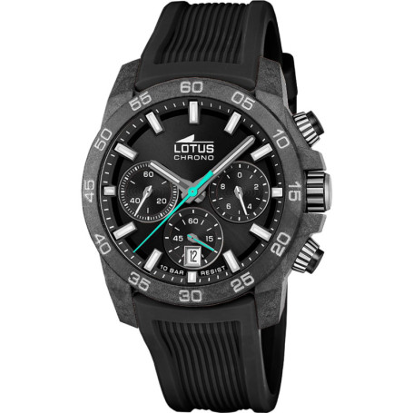 Montre Chronographe Lotus Homme en Fibre de Carbone Noir 132,92 €
