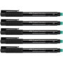 Marqueurs Multimark S Faber-Castell - Lot de 5, Encre Noire Effaçable
