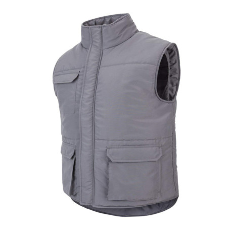 Gilet de sécurité rembourré multi-poches Gris Taille XXL