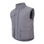 Gilet de sécurité rembourré multi-poches Gris Taille XXL