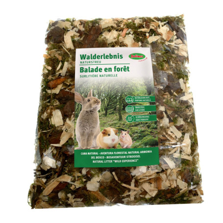 Litière Naturelle Balade en Forêt pour Petit Animal - 800 g